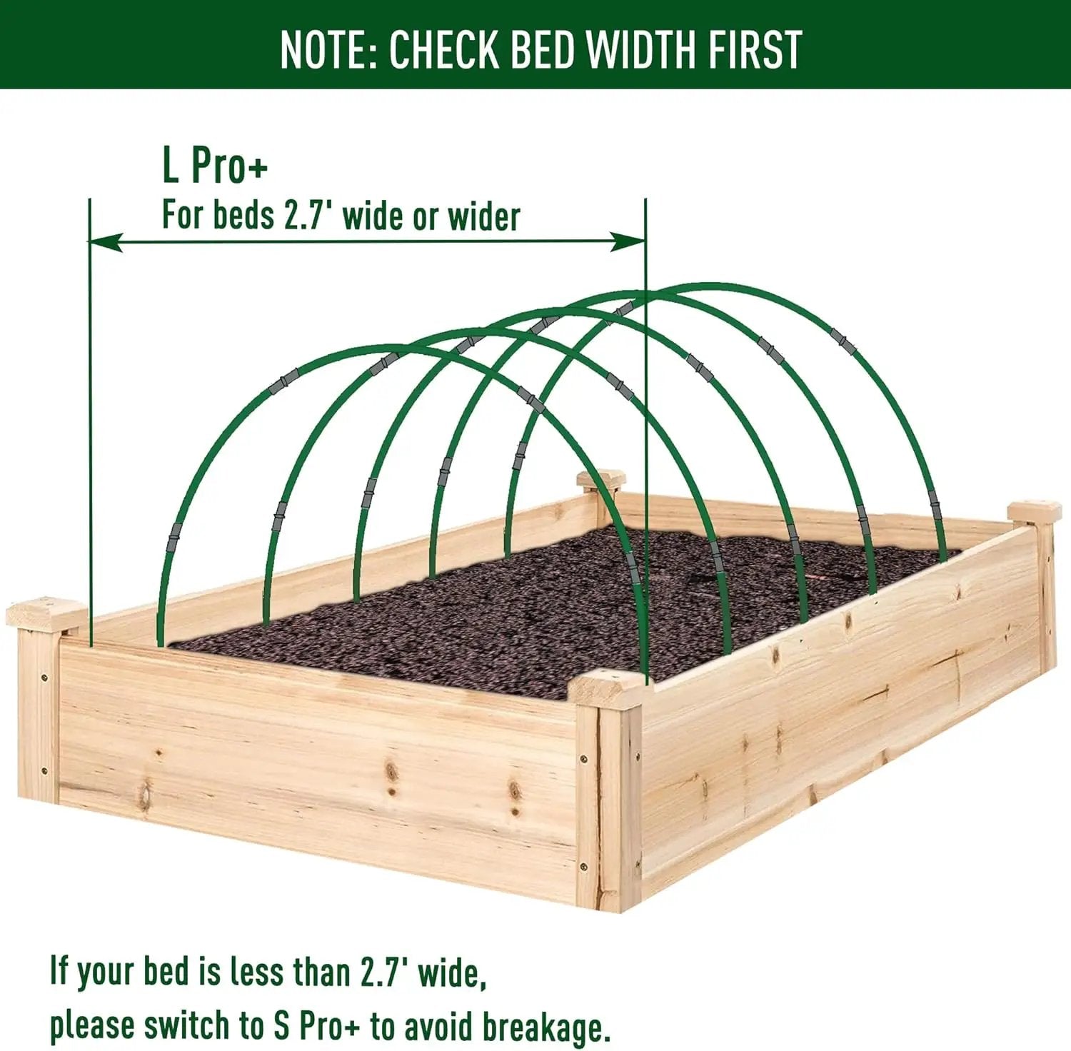 MAXPACE Greenhouse Hoops for DIY 2.7ft or Wider Grow Tunnel, Rust-Free Fiberglass Support Hoops Frame for Garden Fabric, Plant Support Garden Stakes, Gardening Supplies, 50pcs by GreenHaven Gardens