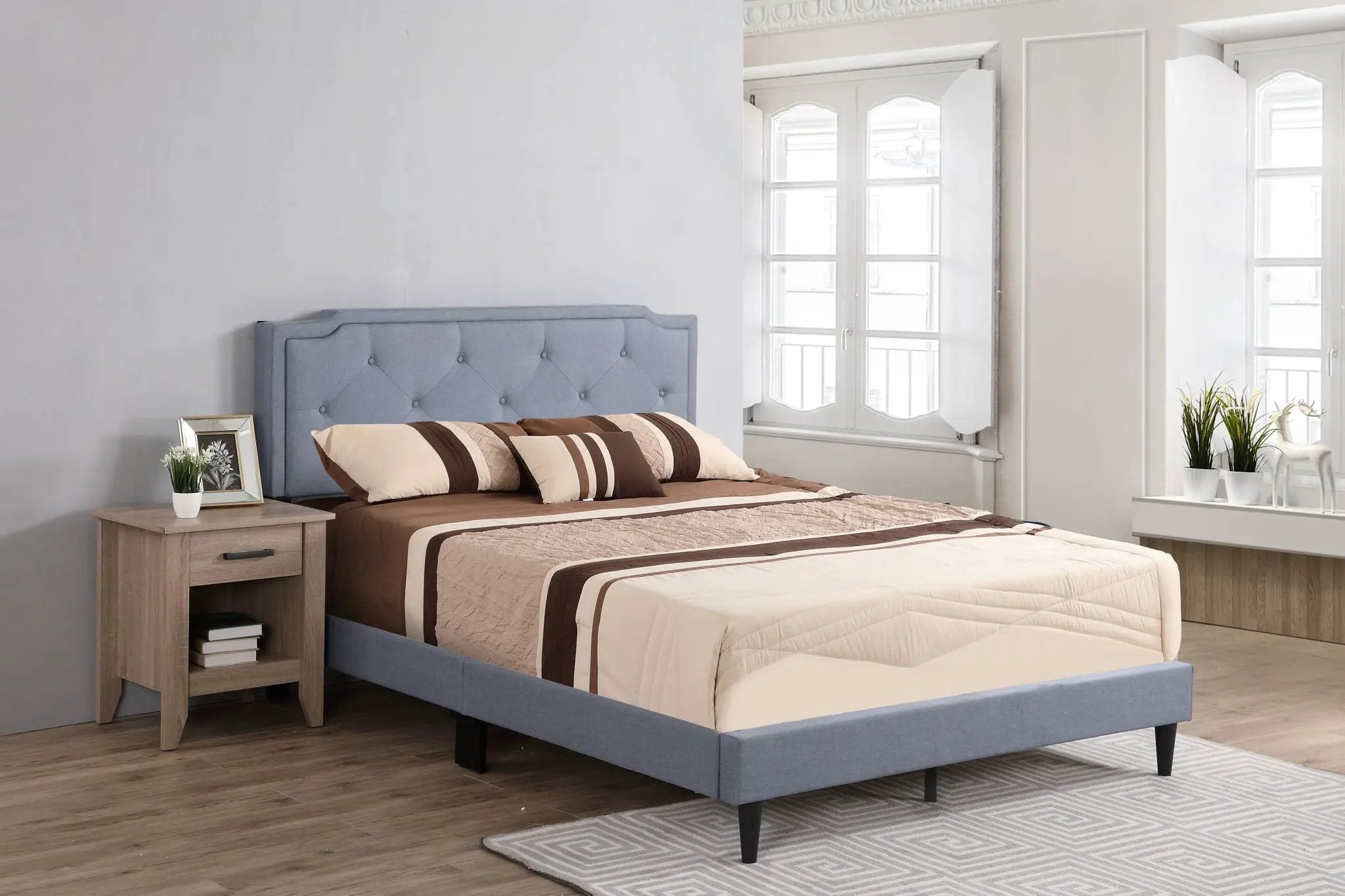 Button Tufted Bed Charming For Cozy Spaces by Unique Piece Furniture