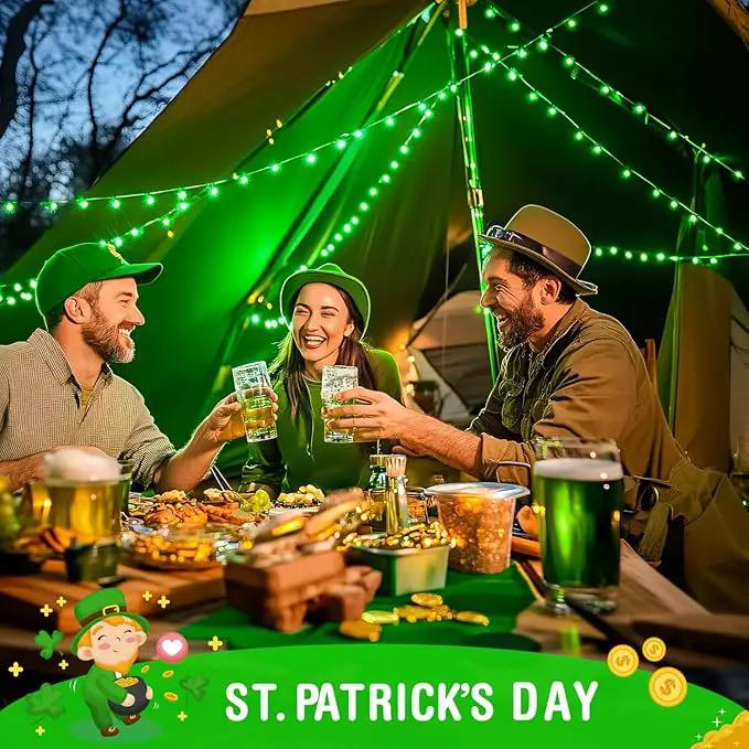 JMEXSUSS 100 LED Green Lights for St Patrick’s Day, 2 Pack Green Solar Lights Outdoor for St Patrick’ Day Decoration Tree Garden Patio Yard by GreenHaven Gardens