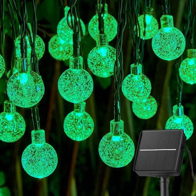 Brightown Solar String Lights Outdoor 60 Led 35.6 Feet Crystal Globe Lights with 8 Lighting Modes, Waterproof Solar Powered Patio Lights for Garden Yard Porch Wedding Party Decor (Green) by GreenHaven Gardens