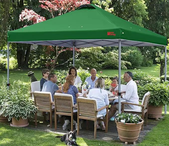 MASTERCANOPY Durable Pop-up Canopy Tent with Roller Bag (10x10, Forest Green) by GreenHaven Gardens