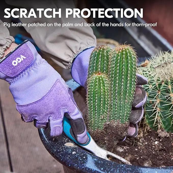 Vgo... Gardening Gloves Ladies,Safety Work Gloves,Touchscreen(Size S,Purple,SL7471) by GreenHaven Gardens