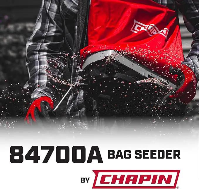 Chapin 84700A 25-Pound Professional Handheld Bag Seed spreader with Waterproof Bag, Enclosed Gears, Rear Baffle, Adjustable Shoulder Strap and Multiple Spread Options, Red by GreenHaven Gardens