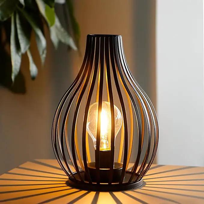 JHY DESIGN Decorations Table Lamp Battery Powered 9.5''High Vase Shaped Cordless Lamp with 6-Hours Timer Feature LED Light Decorative Room Battery Lamp for Indoor Table Garden Party by GreenHaven Gardens