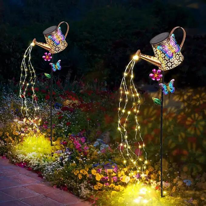 Solar Watering Can with Lights Outdoor Garden,Waterproof Garden Stake Lights Decoration for Yard Lawn Patio Pathway Front Porch Landscape Gardening Gifts for Mom Grandma Women Birthday Gift by GreenHaven Gardens