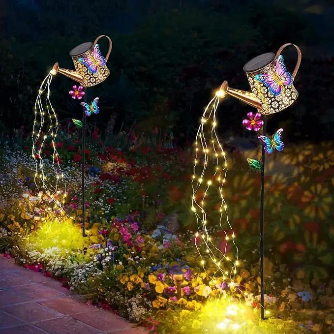 Solar Watering Can with Lights Outdoor Garden,Waterproof Garden Stake Lights Decoration for Yard Lawn Patio Pathway Front Porch Landscape Gardening Gifts for Mom Grandma Women Birthday Gift by GreenHaven Gardens