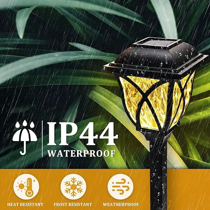 GIGALUMI Solar Lights Outdoor Waterproof, 6 Pack LED Solar Garden Lights, Solar Lights for Outside, Garden Decor for Yard, Patio, Landscape, Planter, Walkway (Warm White) by GreenHaven Gardens