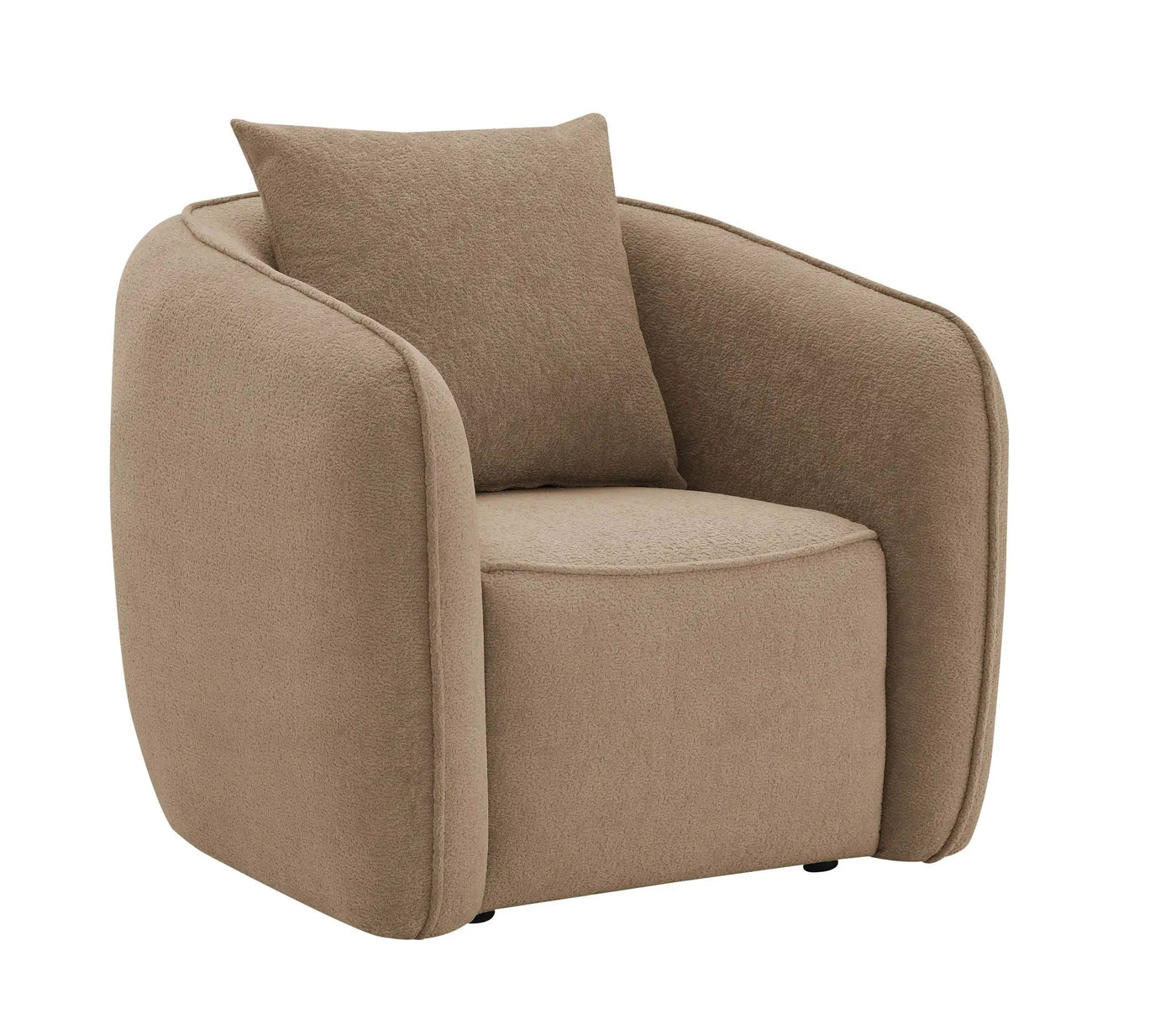 Keith Chenille Armchair With 1 Matching Color Toss Pillow by HouseOfZazla