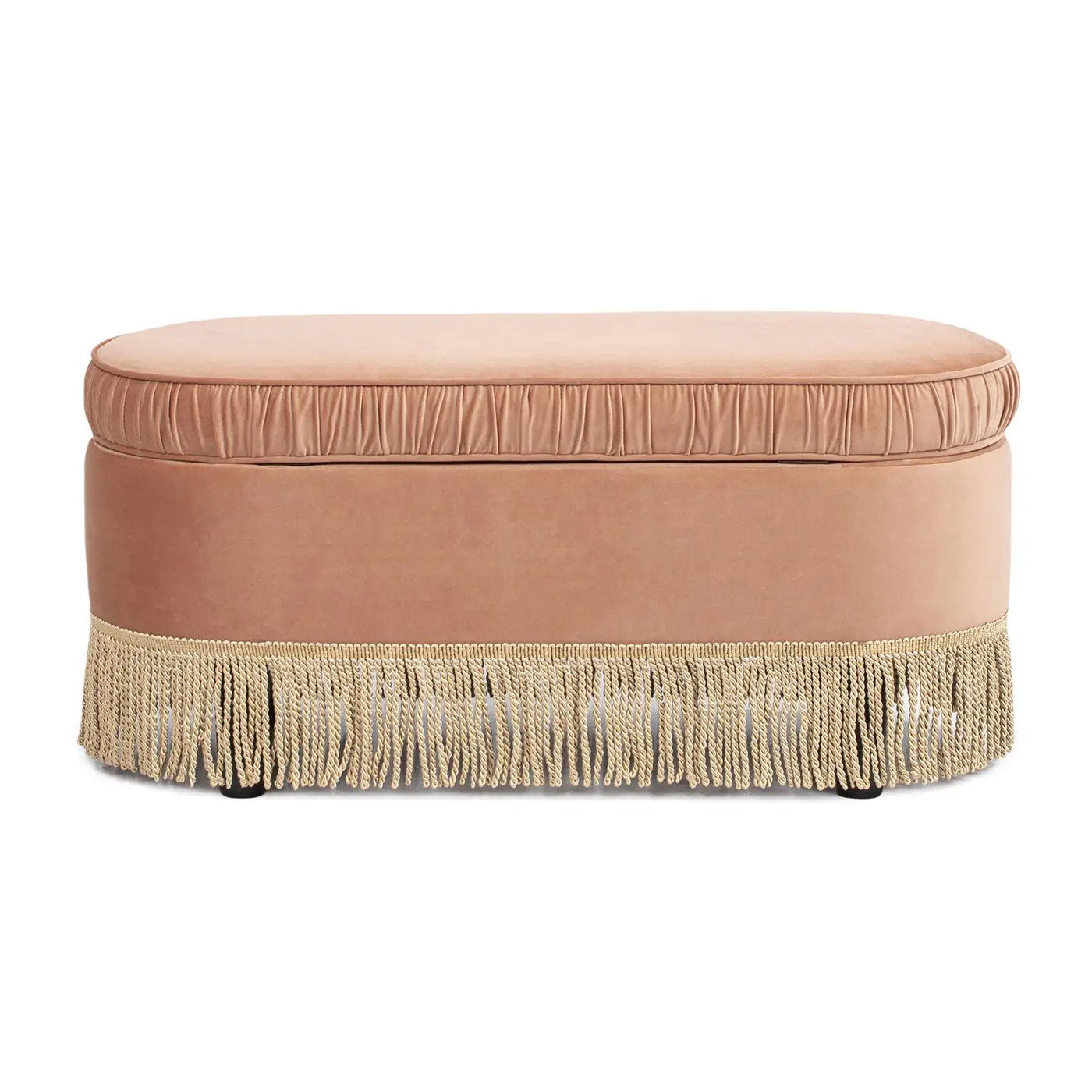Serena - Contemporary Design Oval Storage Bench Ottoman by Unique Piece Furniture