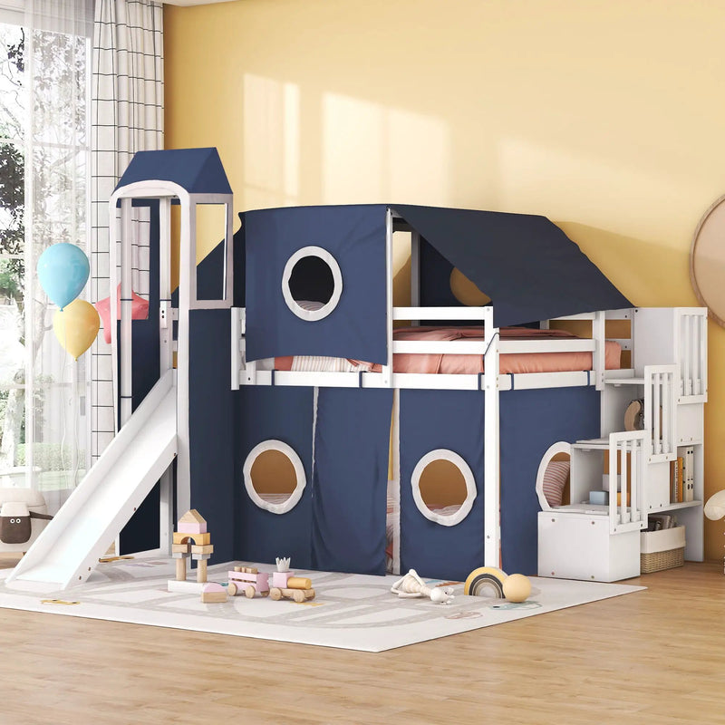 Loft Bed With Tent And Tower