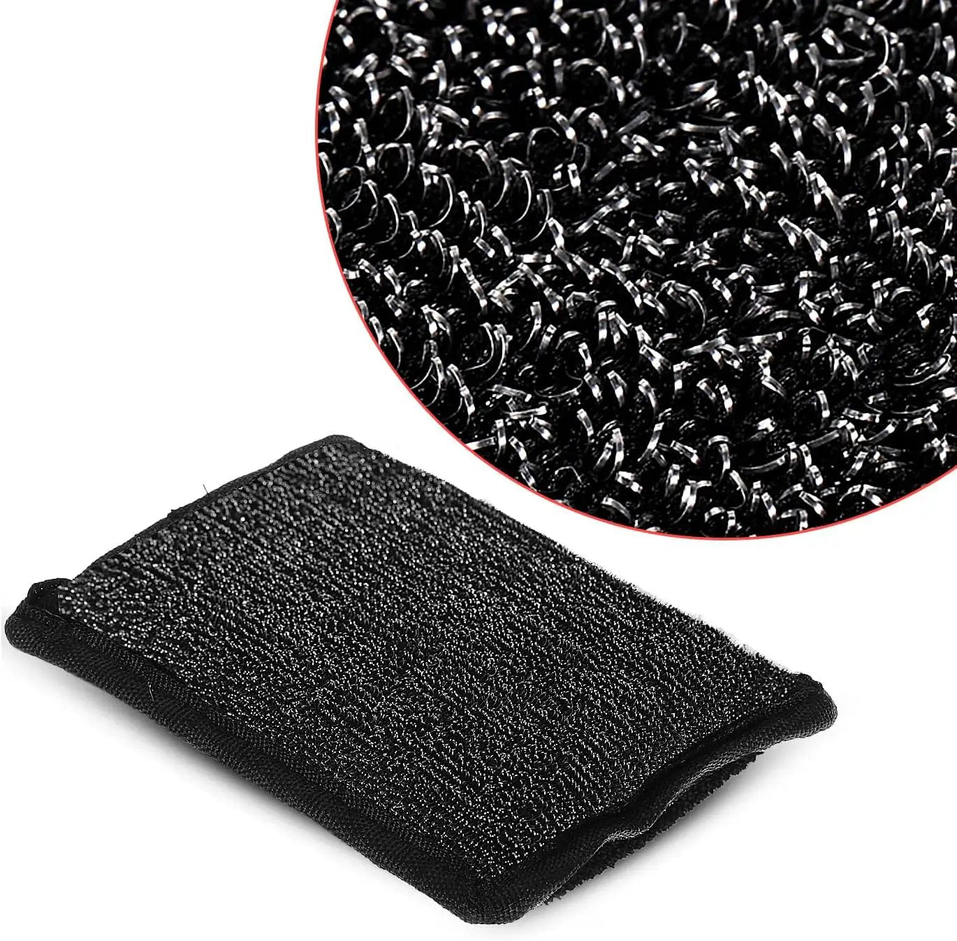Grill Brush Bristle Free(Steel Wire),Replaceable BBQ Cleaning Head,Safe Replacement Cleaning Pad for Cast Iron or Stainless-Steel Grates (No Handle) by GreenHaven Gardens