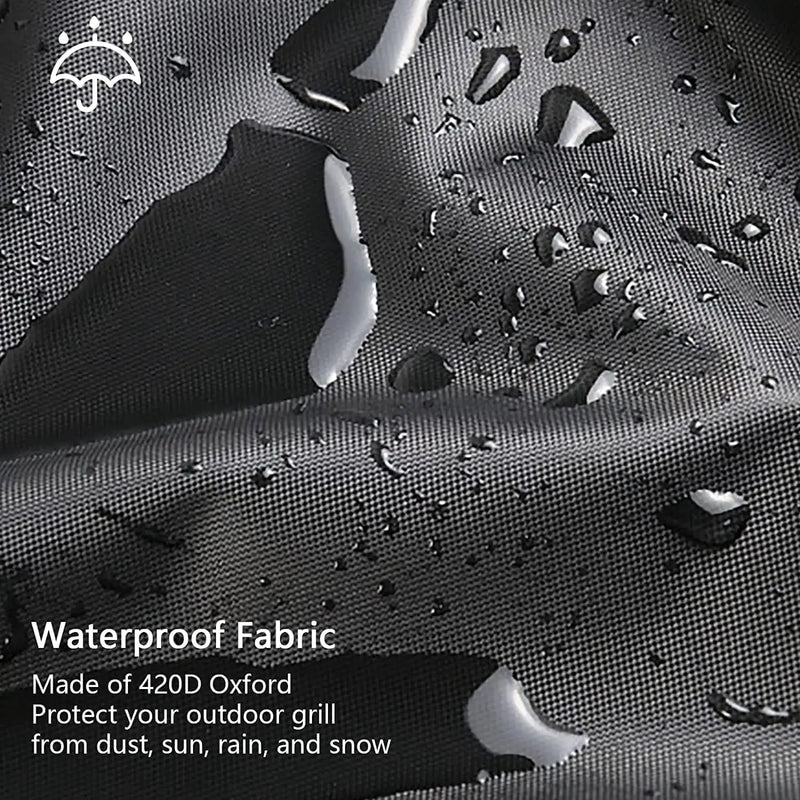 Grill Cover, 30 inch BBQ Gas Grill Cover for Outdoor Grill, Heavy Duty Waterproof Small BBQ Grilling Cover, UV & Fade Resistant Material Windproof Barbecue Smoker Cover with Drawstring & Storage Cover by GreenHaven Gardens