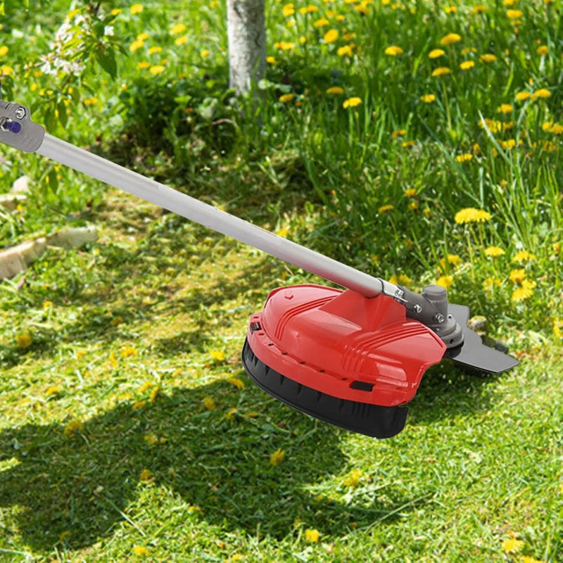 52cc 2-Stroke Weed Eater Gas Powered, 2 in 1 Gas Brush Cutter, String Trimmer and Gas Weed Wacker Hedge Edger Trimmer for Weeds and Grass, Strong Powerful Full Guard Accessories Red by GreenHaven Gardens