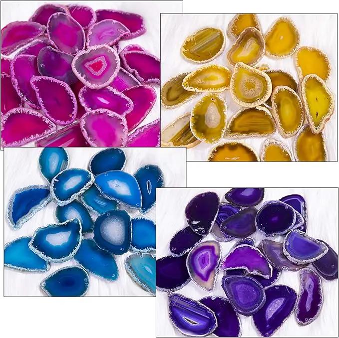 Agate Decor Crystal Prism Suncatcher Window Garden Hanging Sun Catchers Rainbow Maker Pendant by GreenHaven Gardens