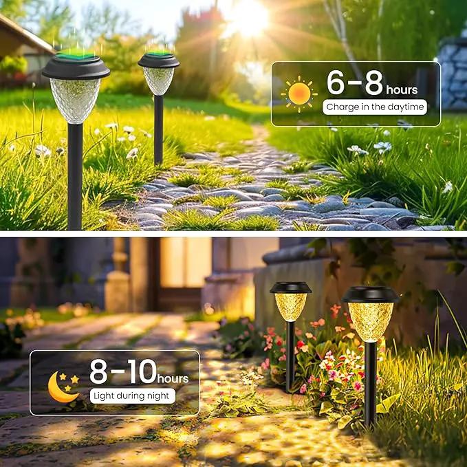 SOLPEX Solar Lights for Outside,8 Pack Solar Lights Outdoor Waterproof,Warm White Outdoor Solar Lights for Yard,Garden,Pathway,Patio and Landscape Lighting Decor by GreenHaven Gardens