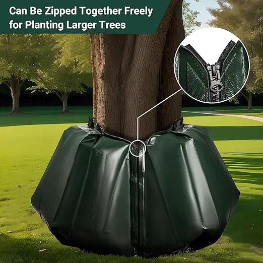 Tree Watering Bags 20 Gallon, Slow Release Gator Bags for Trees, Durable PVC Tree Drip Irrigation Bags with Heavy Duty Zipper, Deep Root Targeting - 3 Pack by GreenHaven Gardens
