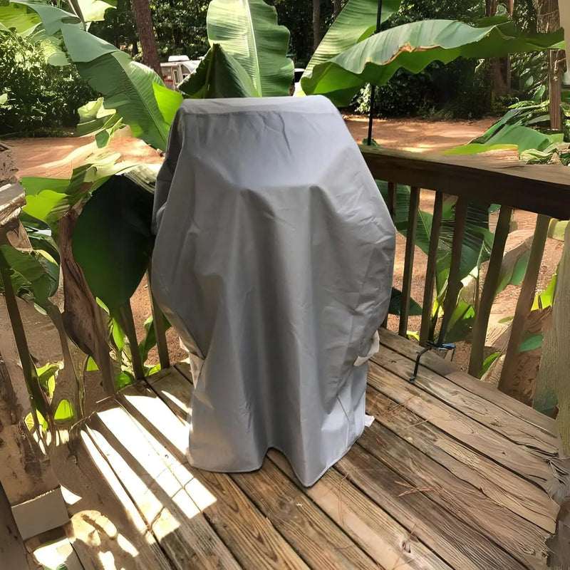 BBQ Grill Cover, 32 Inch Heavy Duty Waterproof 2 Burner Barbecue Gas Grill Covers for Weber Spirit Char-Broil Performance, Gray by GreenHaven Gardens