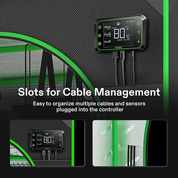 VIVOSUN GIY Smart Grow Tent System 4x4, WiFi-Integrated Grow Tent Kit, with Automate Ventilation and Circulation, Schedule Full Spectrum 200Wx2 LED Grow Light, and GrowHub E42A Controller by GreenHaven Gardens