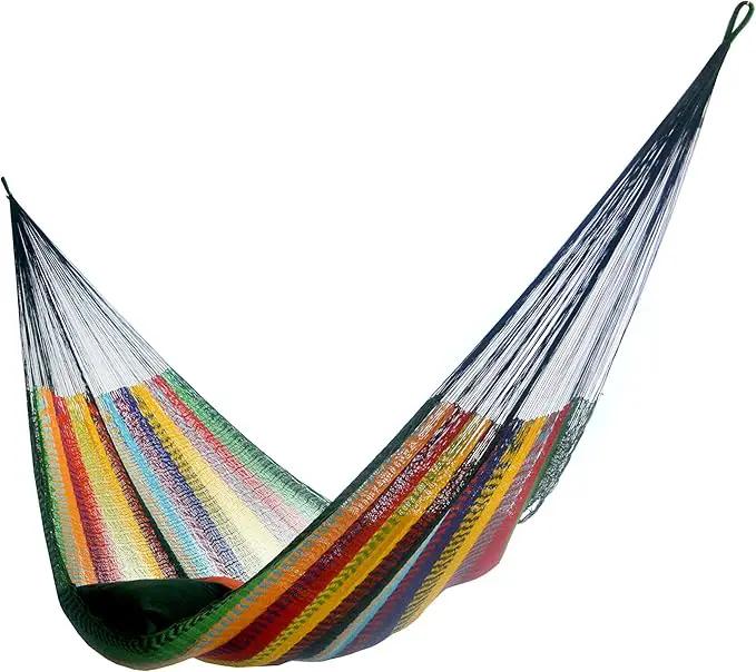 Hammocks Rada - Fits 12.5 to 13 Feet - Matrimonial Size - Finest Hammock - Very Fresh and Comfortable - Original Mayan Hammock by GreenHaven Gardens