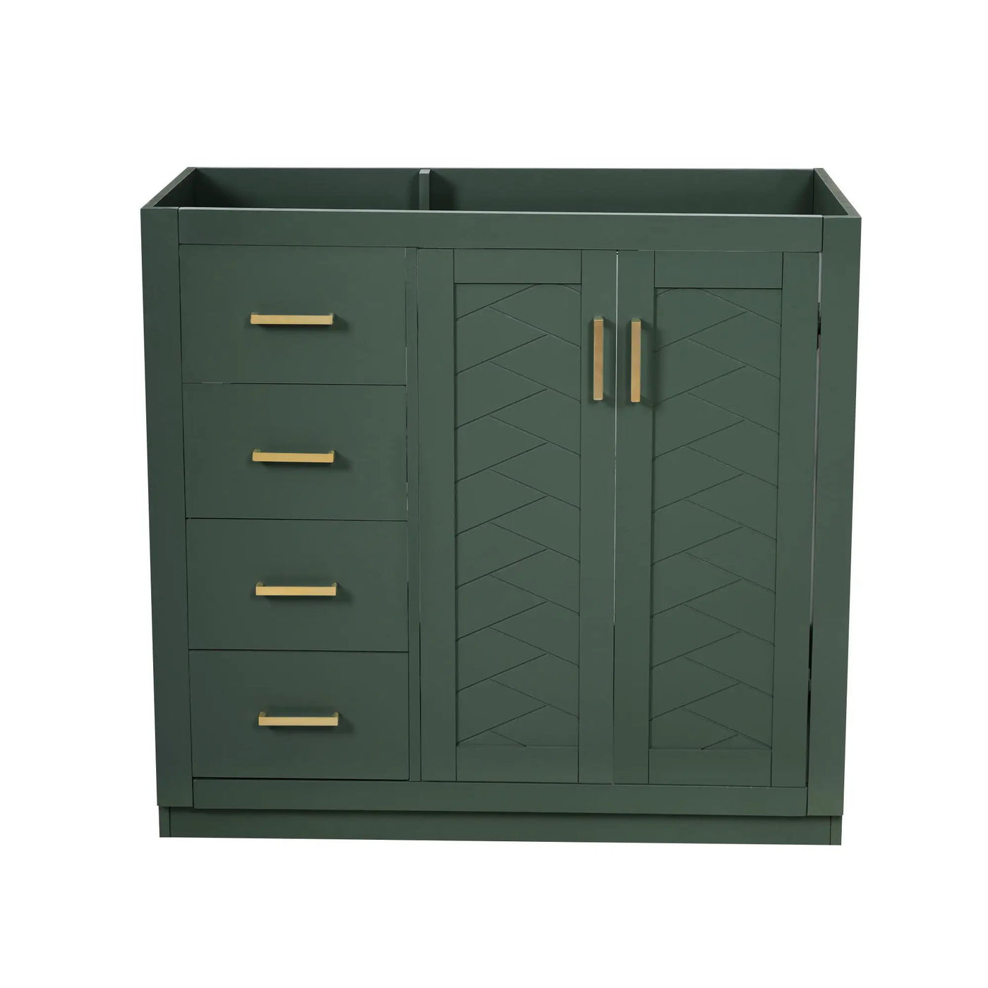 Retro Style Bathroom Vanity, 3 Drawers & Soft Closing Doors by HouseOfZazla
