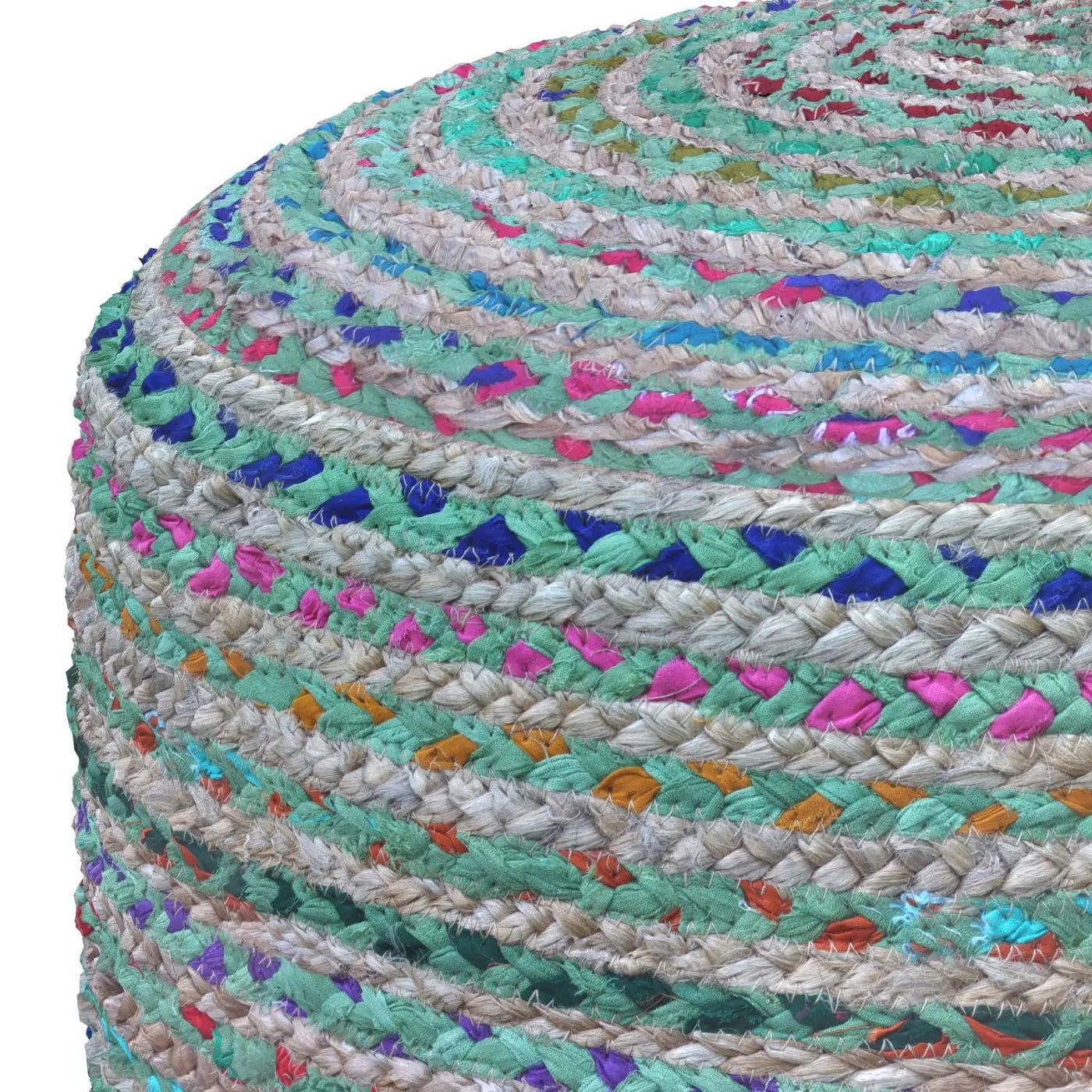 Margo - Handcrafted Round Pouf by HouseOfZazla