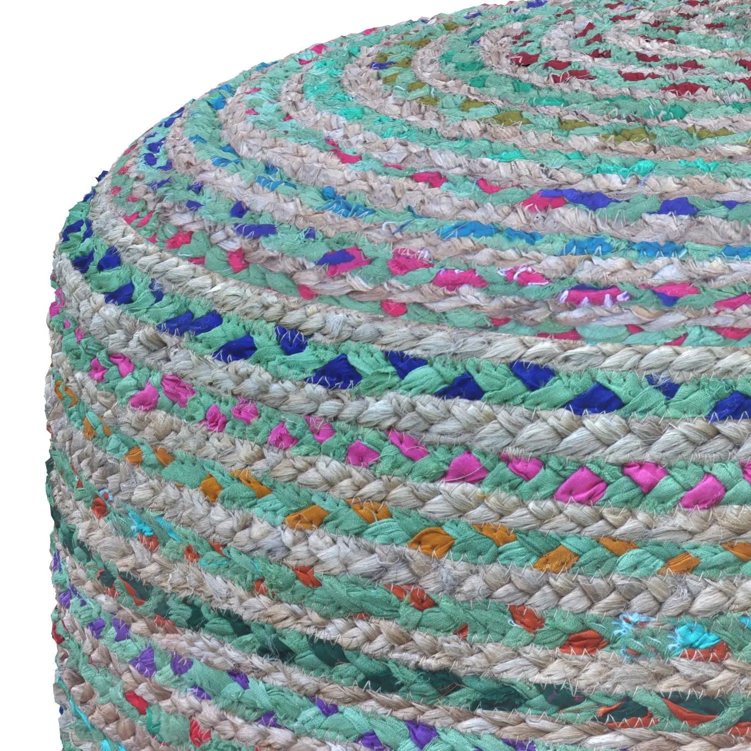 Margo - Handcrafted Round Pouf by HouseOfZazla