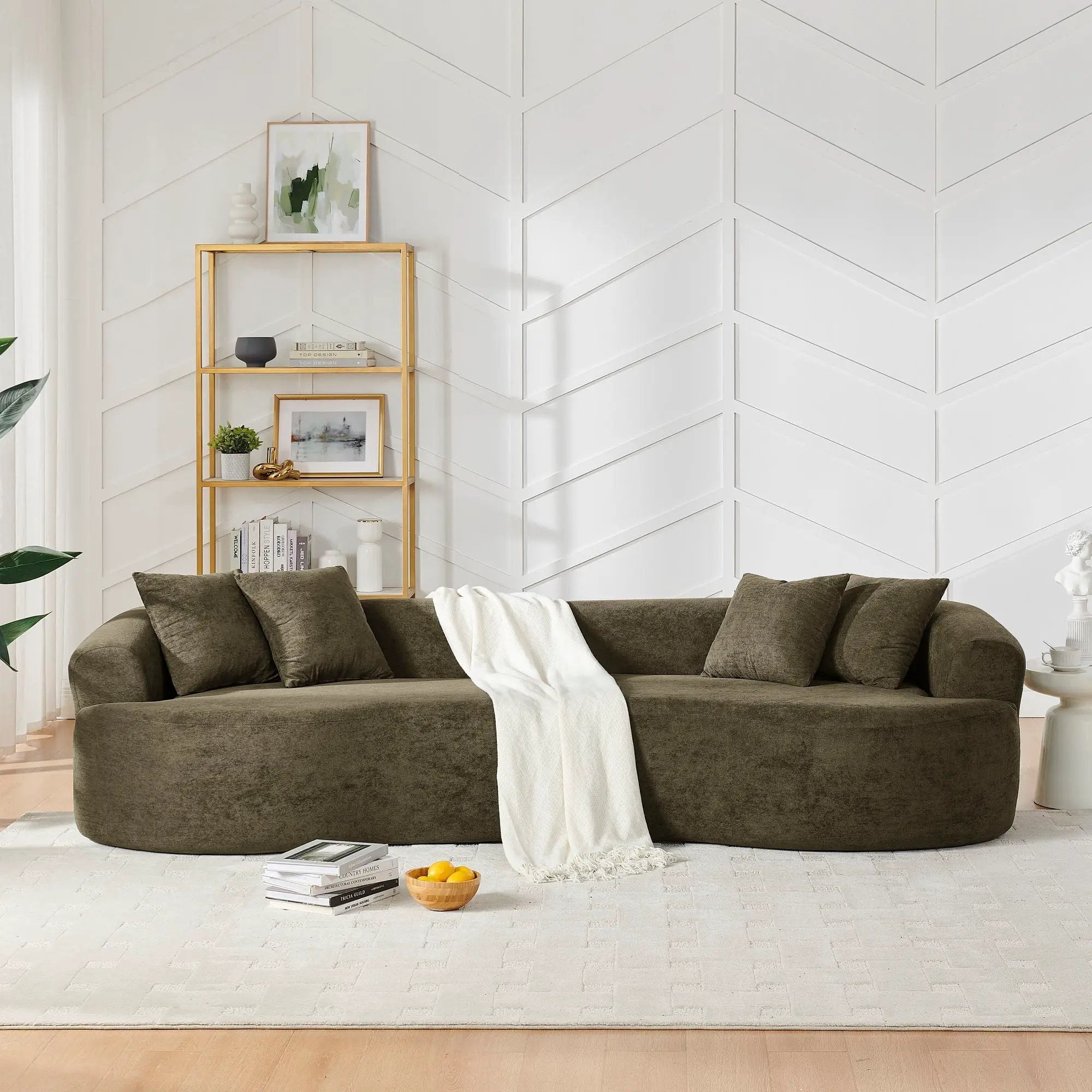 4 Seater Curved Cloud Sectional Sofa