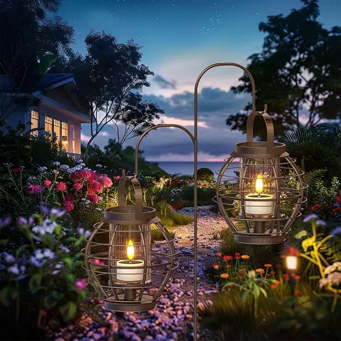 SoulBay Solar Tea Lights Outdoor Waterproof, 12 pcs 1.5" D x 2.1" Reusable Dusk to Dawn Flickering Small LED Tealight Candles, Flameless Votive Candle for Lanterns Patio Garden Camping Decor by GreenHaven Gardens