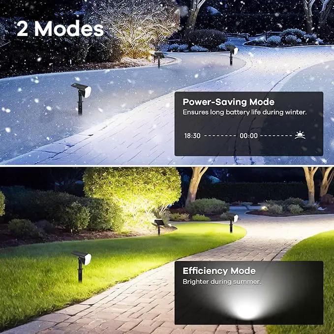 Linkind Solar Spot Lights Outdoor, 60 LEDs Solar Lights Outdoor Waterproof IP67 with 30% Conversion Rate, Ideal for Landscape, Garden, Yard, Pathway (4 Pack, Cool White) by GreenHaven Gardens