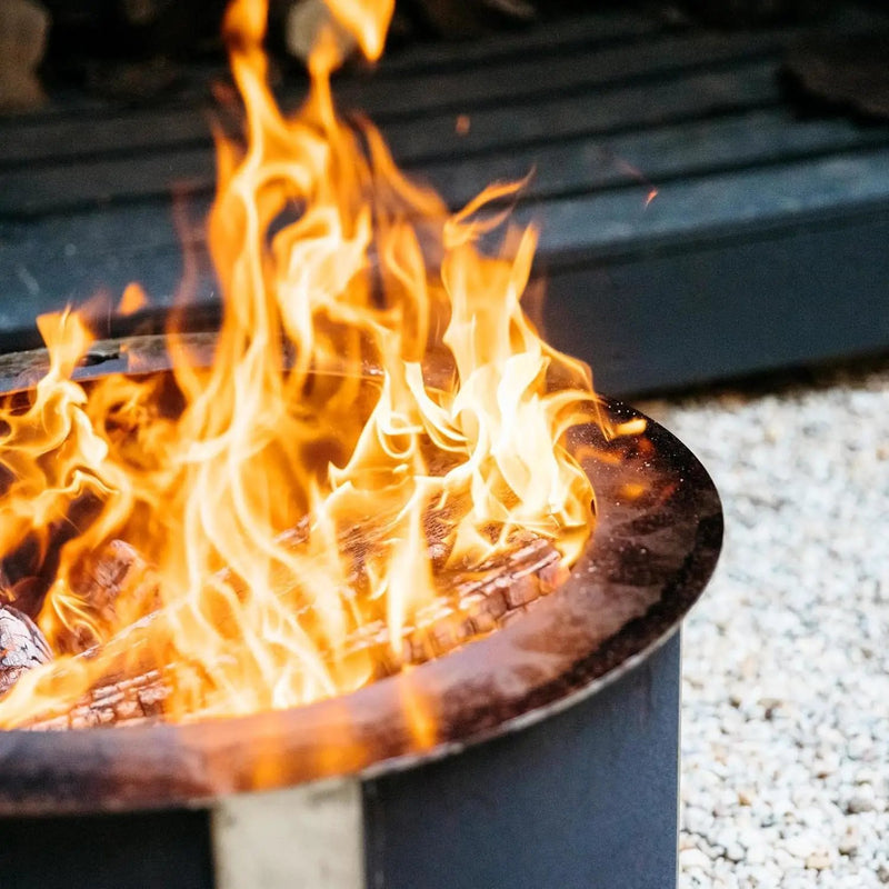 Breeo Smokeless Fire Pit (X Series 19, Corten Steel) | 22.1 inch Smokeless Fire Pit for Outside | 47 Pounds | Ideal for Families | Compatible with Wide Range of Breeo Accessories by GreenHaven Gardens