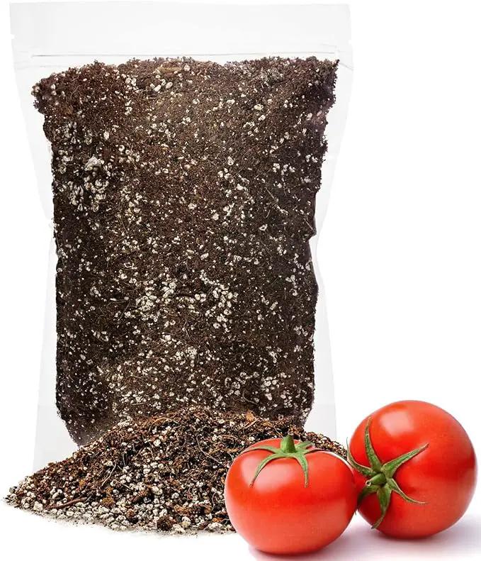 Organic Potting Soil for Tomato Plants - 5 Quart - Hand-Mixed with Natural Ingredients for Optimal Growth and Nutrient Retention by GreenHaven Gardens
