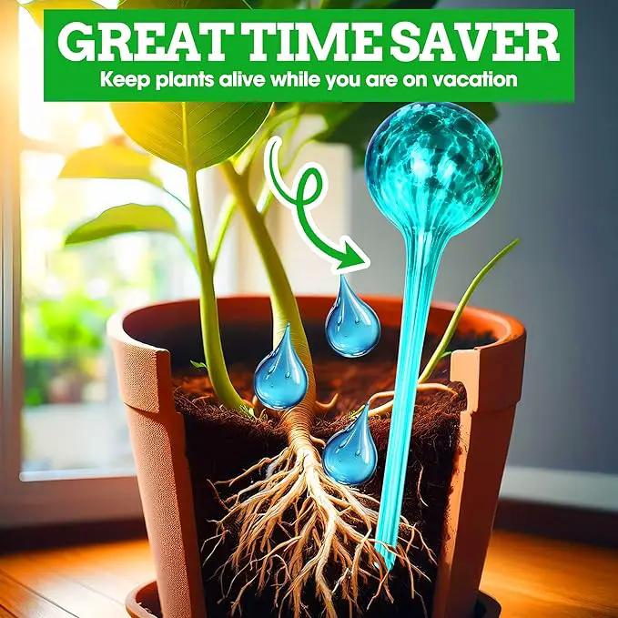 Besti Self-Watering Globes – 4-Pack Extra Large Watering Globes for Plants – Automatic Watering System for Potted Plants – Holds 380-400ml, Waters Plants Up to 2 Weeks (Set of 4 Extra Large) by GreenHaven Gardens
