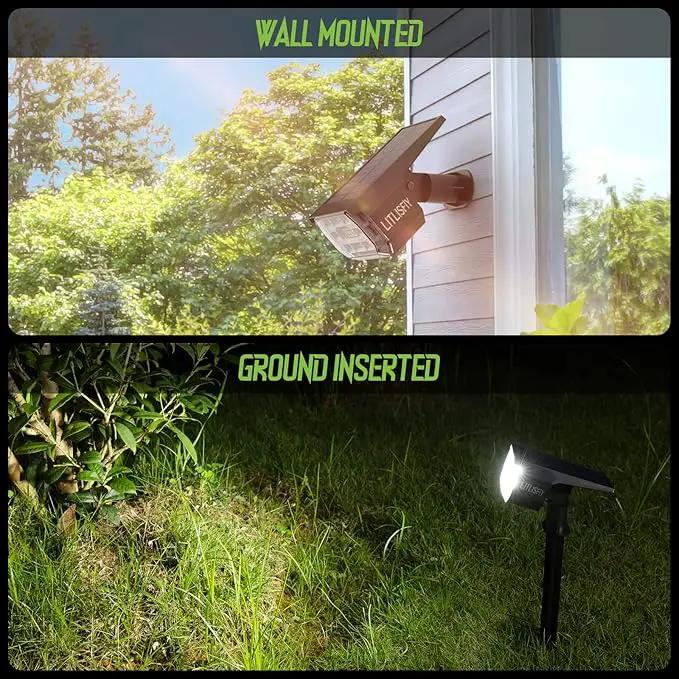 Solar Spot Lights Outdoor Landscape Lights, 50 LEDs Solar Spotlight Outdoor Auto On/Off with 3 Modes, IP67 Solar Outdoor Lights Waterproof Garden Light, 2-in-1 Solar Spotlight for Yard by GreenHaven Gardens