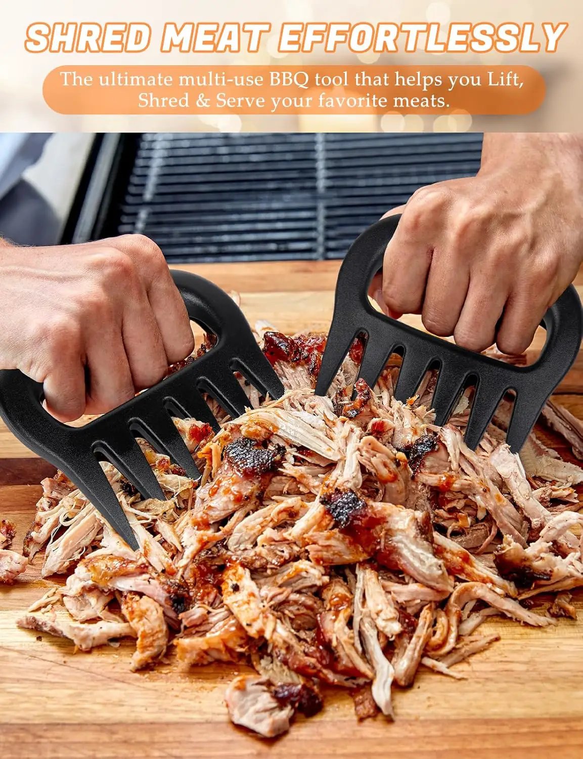 Meat Shredder Claws, Pulled Pork Claws Tool, BBQ Grilling Gifts for Men, Stocking Stuffers Christmas Gifts for Men Women Dad Father Husband by GreenHaven Gardens