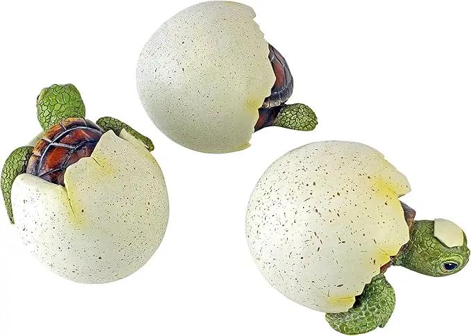 Design Toscano QM2562500 Out of the Shell Baby Turtle Triplet Statues,Full Color by GreenHaven Gardens