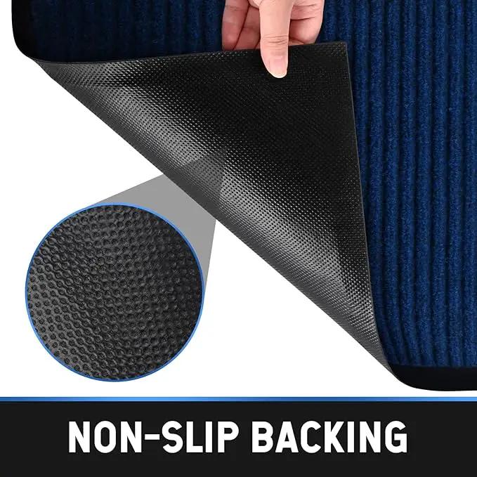 Profile Rubber Door Mat, 72x48inch, Heavy Duty, Entrance Doormat, Indoor and Outdoor, Waterproof, Easy Clean Shoe Scraper, Home Rug Welcome Mats for Entryway, Patio, Porch(Blue) by GreenHaven Gardens