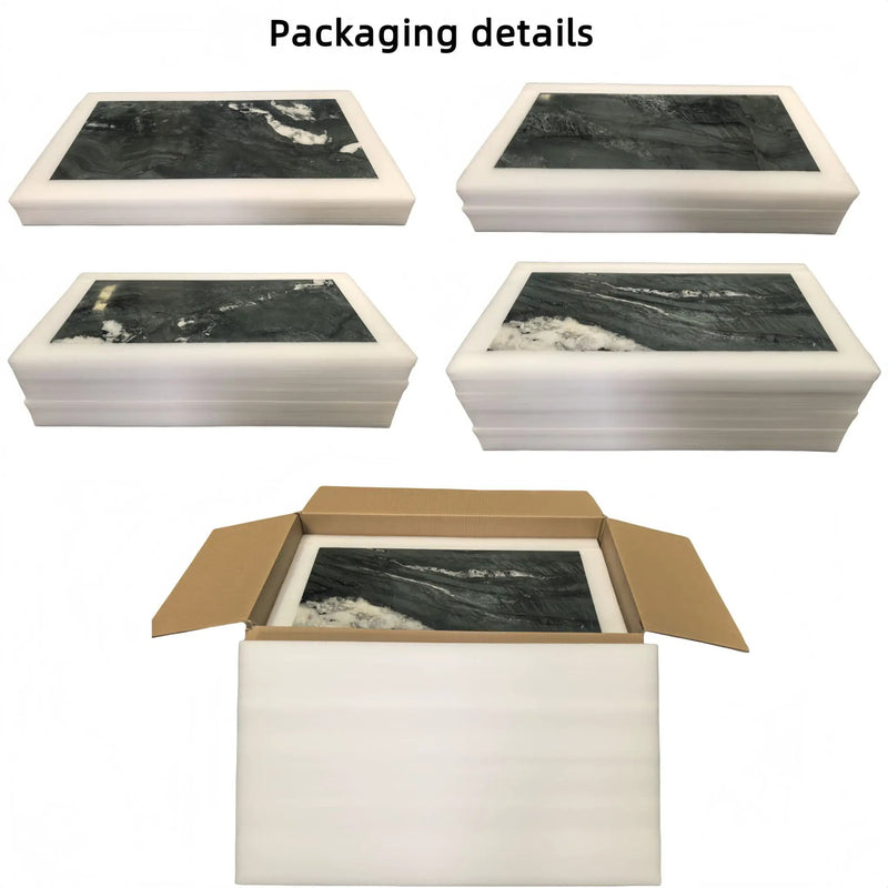 Natural Marble Polished Tile For Wall And Floor (Set of 4) by HouseOfZazla
