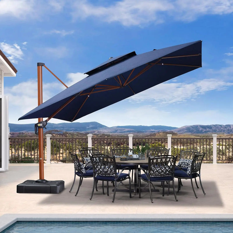 PURPLE LEAF Sunbrella Patio Cantilever Umbrella