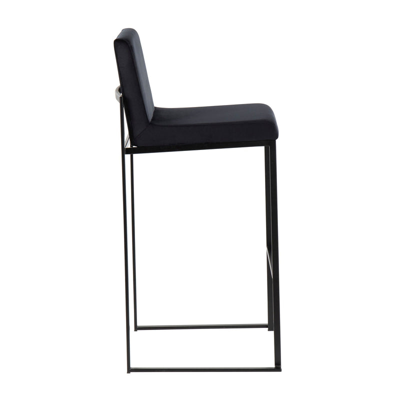 Fuji - Contemporary High Back Barstool Elegant Design by HouseOfZazla