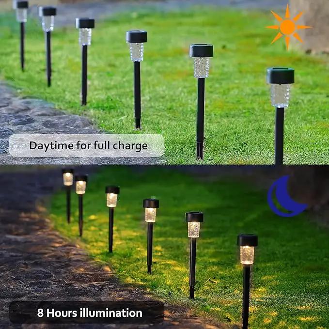 Dynaming 16 Pack Outdoor Solar Pathway Lights, Warm White LED Solar Powered Walkway Lights, Waterproof Landscape Decorative In-Ground Lighting for Garden Lawn Patio Yard Deck Driveway by GreenHaven Gardens