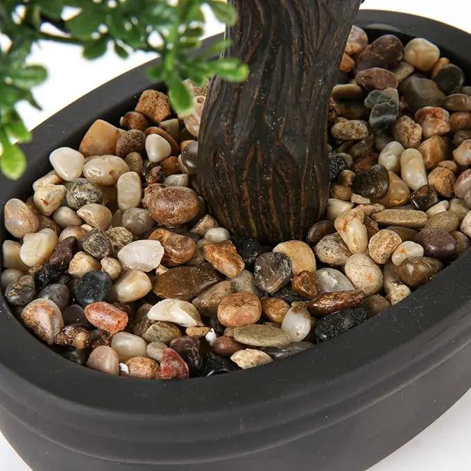 Artificial Bonsai Tree Juniper Faux Plants Indoor Small Fake Plants Decor with Ceramic Pots for Home Table Office Desk Bathroom Shelf Bedroom Living Room Farmhouse Decorations by GreenHaven Gardens