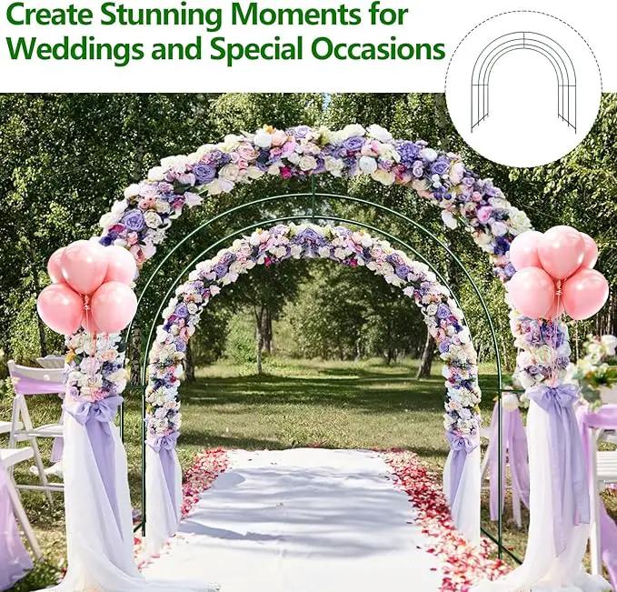 Large Garden Support Arch Frame for Climbing Plants, 9.85 x 7.05 x 7.22 ft Heavy Duty Plant Climbing Arbor Arch, Multi-Purpose Support Frame for Vines, Weddings & Backyard Decoration by GreenHaven Gardens