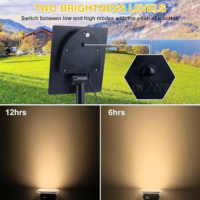 20 LED IP65 Waterproof Outdoor Spot Lights - Dusk-to-Dawn 3000K Warm White Solar Landscape Lights for Yard, Garden, Driveway, Porch, Walkway by GreenHaven Gardens