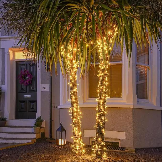 JMEXSUSS Connectable Warm White String Lights Indoor Bedroom, 8 Modes Christmas String Light Plug in Classroom Lights, 33ft 100 LED Fairy Twinkle Light Outdoor for Classroom Christmas Tree Decor by GreenHaven Gardens
