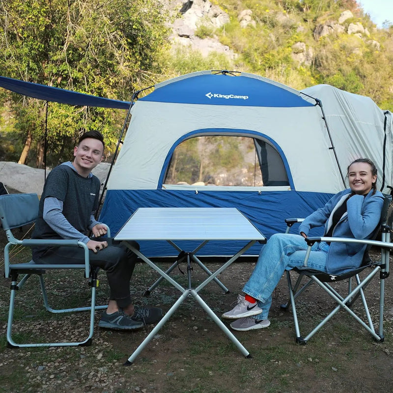 KingCamp Camping Table Roll up Aluminum Folding Table Lightweight Large Portable Foldable Camp Table for Picnic Camping Barbecue Backyard Beach Tailgate Indoor Outdoor, 4-6 Person, Support 176lbs by GreenHaven Gardens
