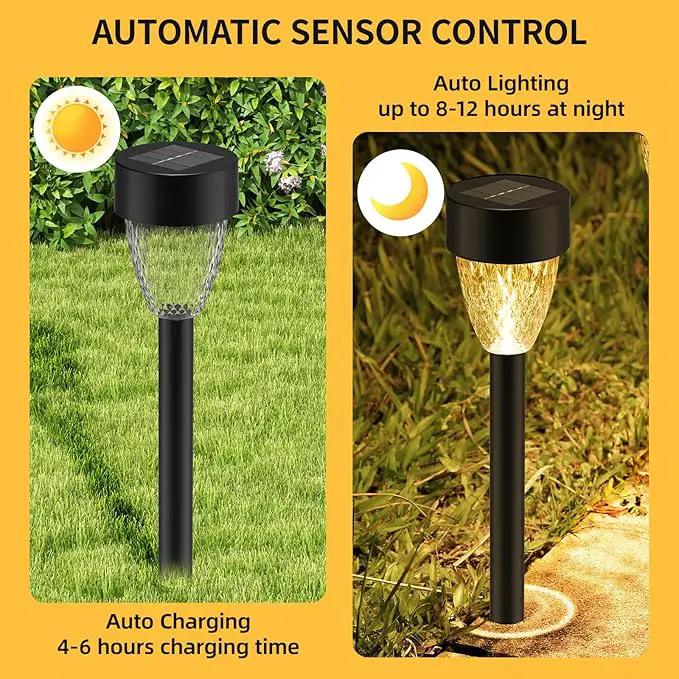 12 Pack Solar Lights Outdoor Waterproof, New Upgraded Solar Garden Lights Up to 12 Hrs Auto On/Off,Solar Pathway Lights Outdoor Outside Lights for Yard Patio,Lawn,Landscape and Pool Decor(3000K) by GreenHaven Gardens