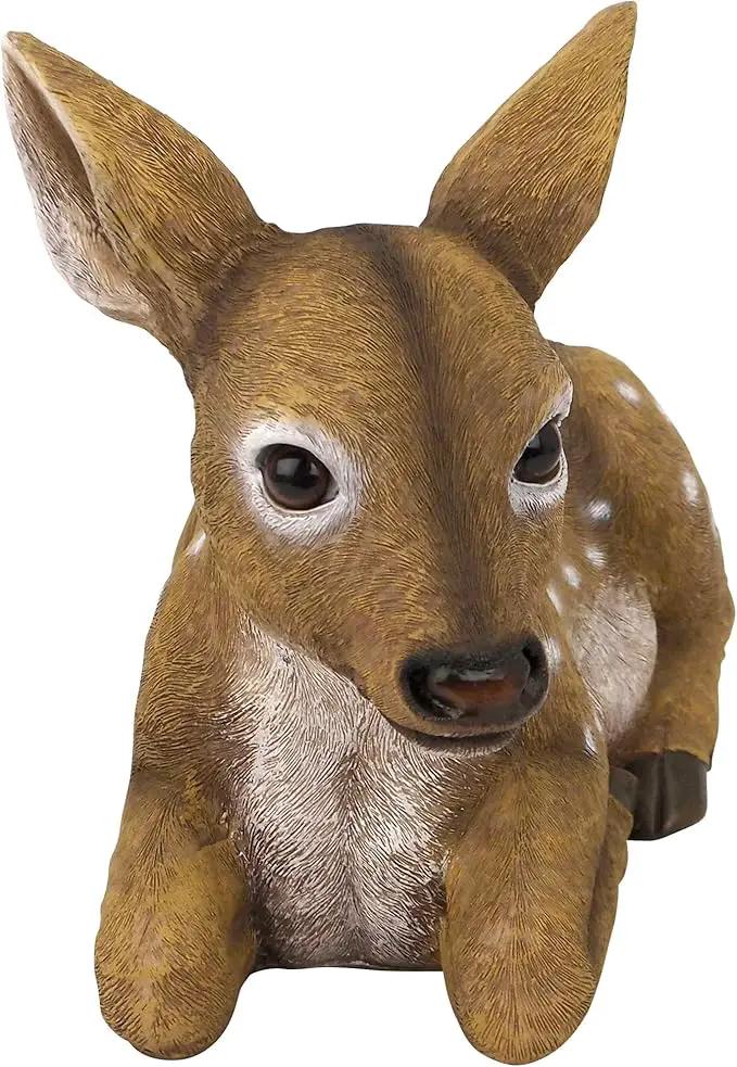 Design Toscano QM2787100 Darby, The Forest Fawn Baby Deer Statue, full color by GreenHaven Gardens