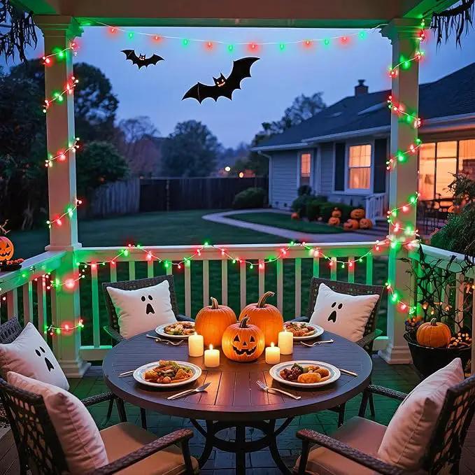 JMEXSUSS 200 LED Christmas String Lights Outdoor, Red & Green Christmas Lights Clear Wire, 11 Modes Connectable Twinkle String Lights Plug in for Christmas Halloween Garden Home Decorations by GreenHaven Gardens