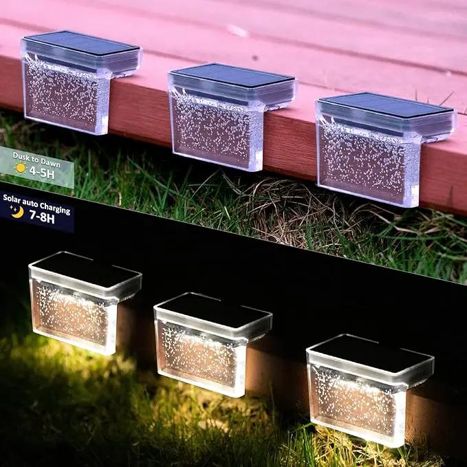 Solar Deck Lights Outdoor 16 Pack LED Step Fence Patio Wall Lights Garden Pathway Decoration Lighting, Accent Lighting (Warm White) by GreenHaven Gardens