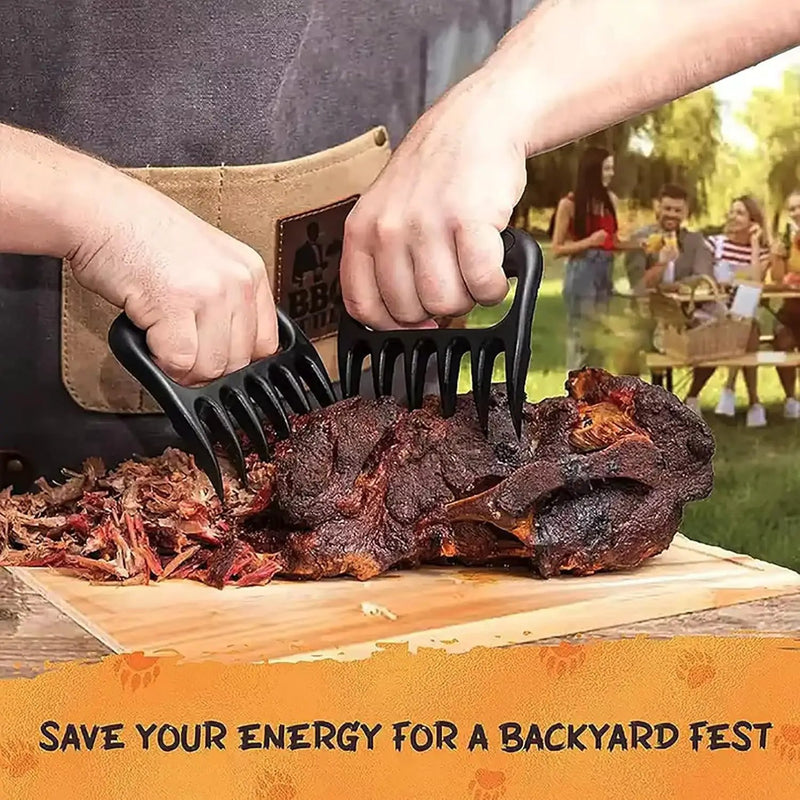 Original Meat Shredder Claws for BBQ – Heat-Resistant Nylon, Ultra-Sharp Blades, Easily Shred, Lift & Handle Pulled Chicken, Beef – Heavy-Duty Barbecue Tool – Black by GreenHaven Gardens
